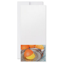 Fresh orange juice custom rack card