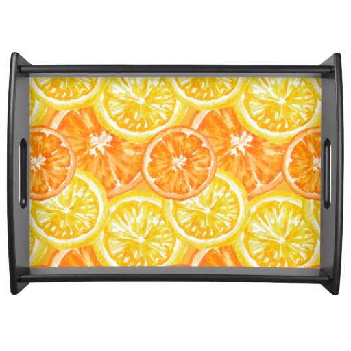 FRESH Orange Serving Tray Zazzle