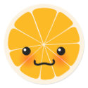 Fresh Orange Sticker by tshirtdujour Fresh Orange Sticker