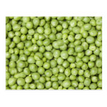 Fresh organic peas 2 postcard