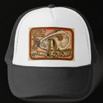 Fresh Oysters Vintage Advertisement circa 1870 hats by scenesfromthepast Fresh Oysters Vintage Advertisement circa 1870 hats