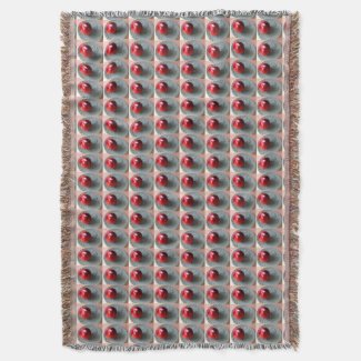 Fresh Peach in sunlight Throw Blanket