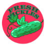 Fresh Pickles Label for Homemade Pickles Round Stickers