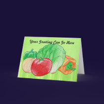 Fresh Produce Greeting Card cards