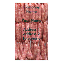 Fresh Sausages Business Card Template