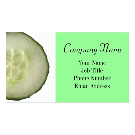 Fresh Spa and Esthetician Business Card (front side)