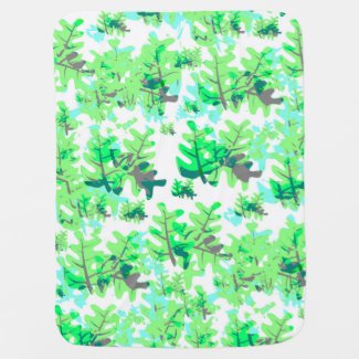 Fresh Spring Green Leaves Pattern