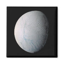 Fresh Tiger Stripes on Enceladus Fridge Magnets
