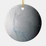 Fresh Tiger Stripes on Enceladus Christmas Ornament