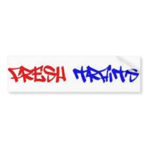 Fresh Traits--Red White and Blue bumper stickers by Veaner12 Fresh Traits--Red White and Blue bumper stickers