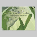 Fresh vegetable business card business cards