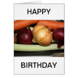 Fresh Vegetables   HAPPY BIRTHDAY Card