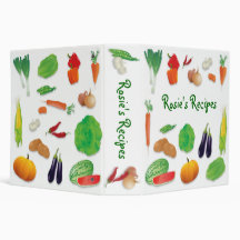 Fresh Veggies Recipe Binder - 2 inch