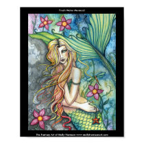 Fresh Water Mermaid Large Poster posters