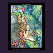 Fresh Water Mermaid Large Poster posters