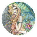 Fresh Water Mermaid Sticker by Molly Harrison by robmolily Fresh Water Mermaid Sticker by Molly Harrison