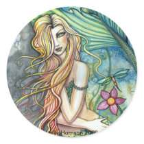 Fresh Water Mermaid Sticker by Molly Harrison by robmolily Fresh Water Mermaid Sticker by Molly Harrison