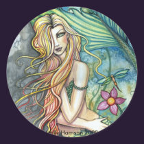 Fresh Water Mermaid Sticker by Molly Harrison stickers