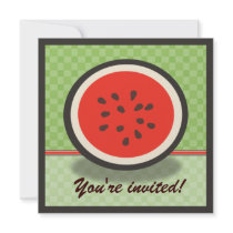 Fresh Watermelon Party Invitations