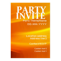 Fresh Zest Party Invite Card business cards