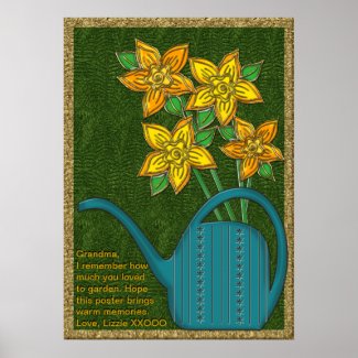 Freshly Picked Daffodils (Personalized) Poster