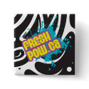 FreshPow! Zebra Swirl Button