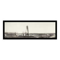 Fresno, CA Oil Gusher Photo 1910 posters