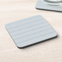 Fret Stripe Cornflower Coaster cork coasters