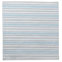 Fret Stripe Cornflower Cocktail Napkin napkins