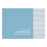 Fret Stripe Cornflower Corporate Party Invitation
