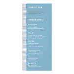 Fret Stripe Cornflower Dinner Menu Announcements