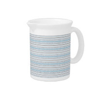 Fret Stripe Cornflower Pitcher pitchers