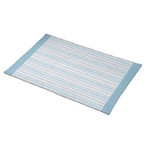 Fret Stripe Cornflower Placemat placemats