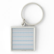 Fret Stripe Cornflower Premium Keychain keychains