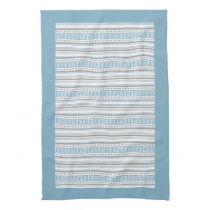 Fret Stripe Cornflower Tea Towel kitchen towels
