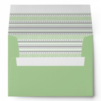 Fret Stripe pistachio A7 Envelope envelope