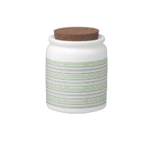 Fret Stripe pistachio Candy Jar candy jars