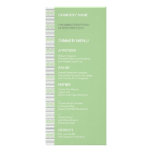 Fret Stripe Pistachio Dinner Menu Personalized Invitations