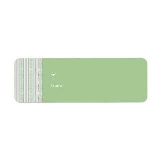 Fret Stripe pistachio Gift Sticker Label label