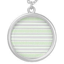 Fret Stripe pistachio Necklace necklaces
