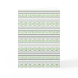 Fret Stripe pistachio Note Card card