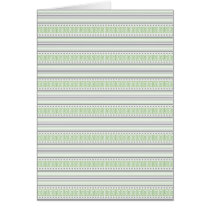 Fret Stripe pistachio Note Card cards