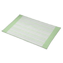 Fret Stripe pistachio Placemat placemats