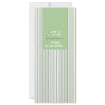 Fret Stripe Pistachio Press Conference Invite