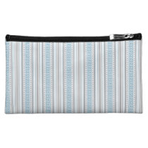 Fret Stripes Cornflower Cosmetic Bag bagettes bags