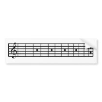 Fretboard Clef bumper stickers by rheywoo Fretboard Clef bumper stickers