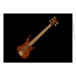 Fretless 5 String Bass Guitar Cards