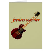 Fretless Wonder Mahogany Guitar Card