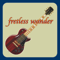 Fretless Wonder Mahogany Guitar stickers