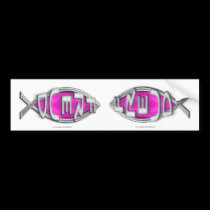 Freudfish Stickers bumper stickers